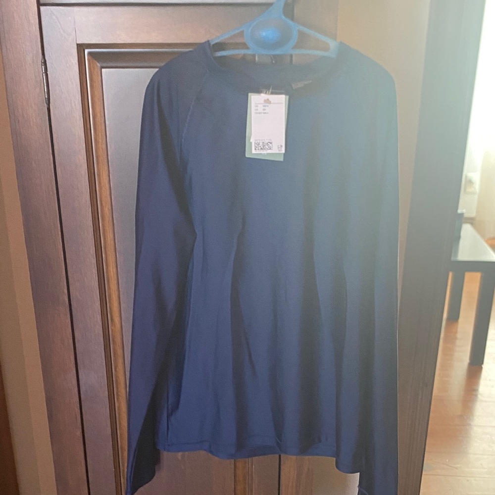 Navy Long Sleeve Sporty Shirt